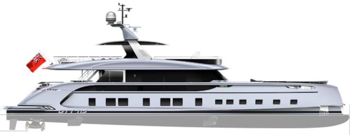 Dynamiq GTT 115 Porsche Design Hybrid Motor Yacht