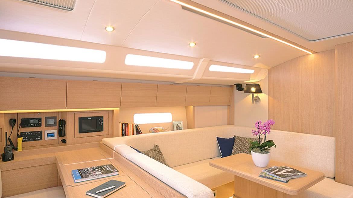 Euphoria 54 Interior Sailing Yacht