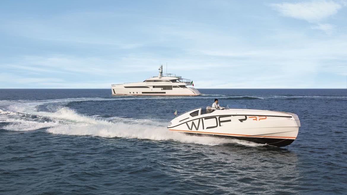 Wider 150 Bartali Hybrid Yacht Wider 32 Tender