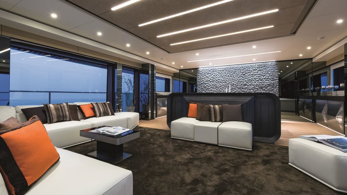 Wider 150 Bartali Hybrid Yacht Interior