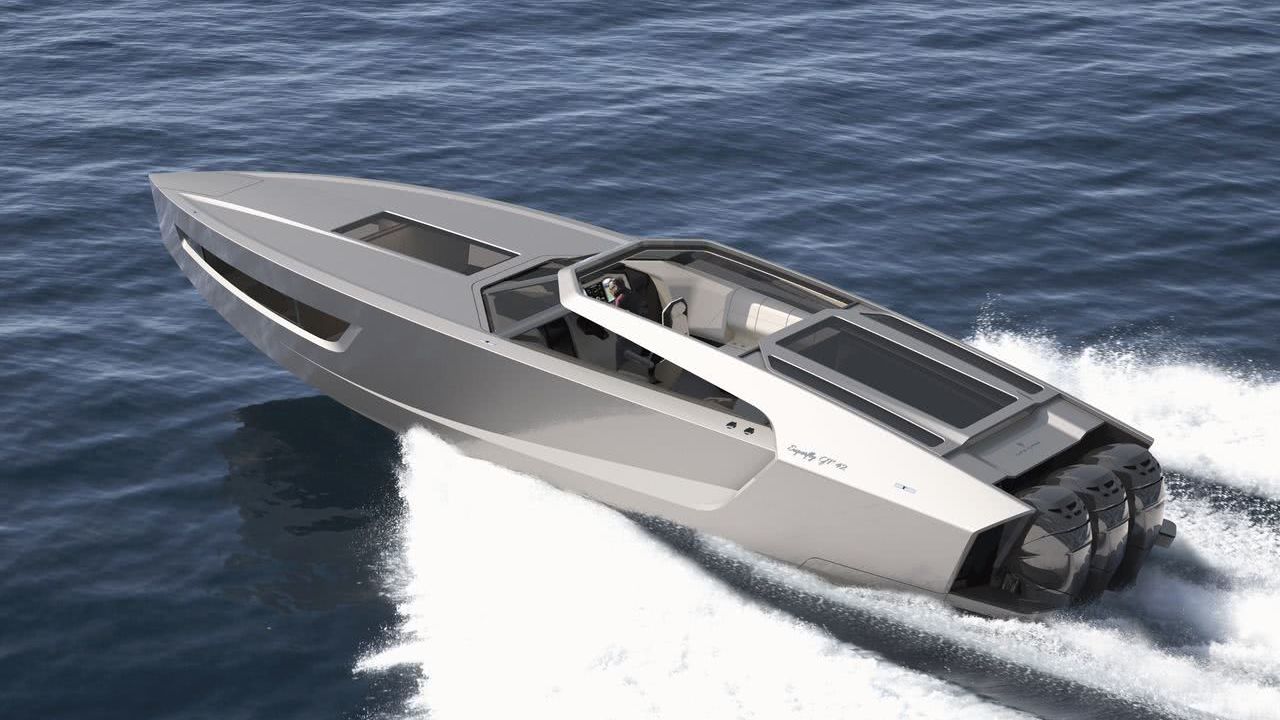 Flying Flipper GT 42 Red Yacht Design