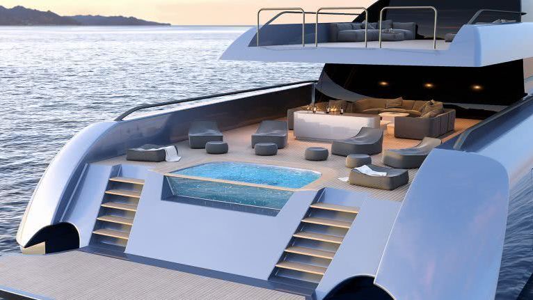 MC155 Trimaran Motor Yacht Design