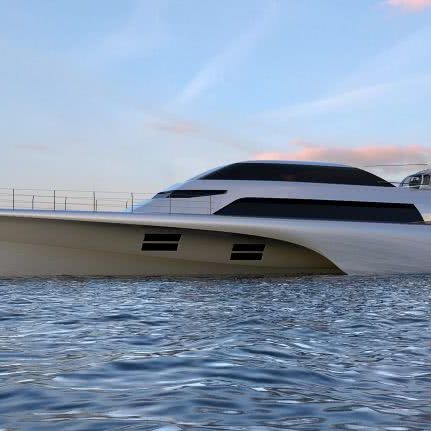 MC155 Trimaran Motor Yacht Design