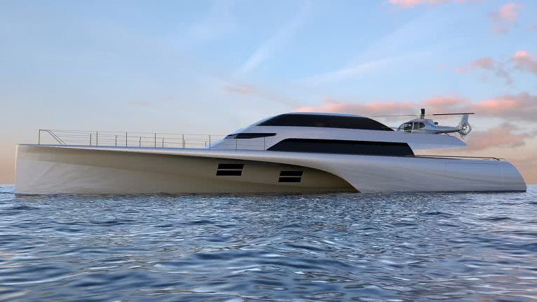 MC155 Trimaran Motor Yacht Design