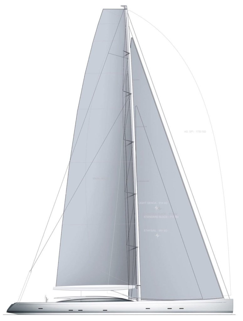 55m Sloop-rigged Sailing Yacht Concept By Philippe Briand