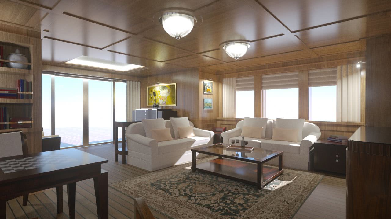 Marlin Classic Motor Yacht Royal Huisman Interior Design