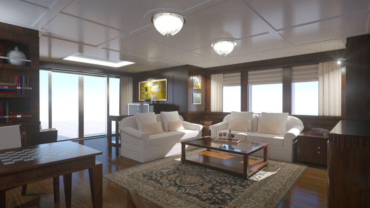 Marlin Classic Motor Yacht Royal Huisman Interior Design