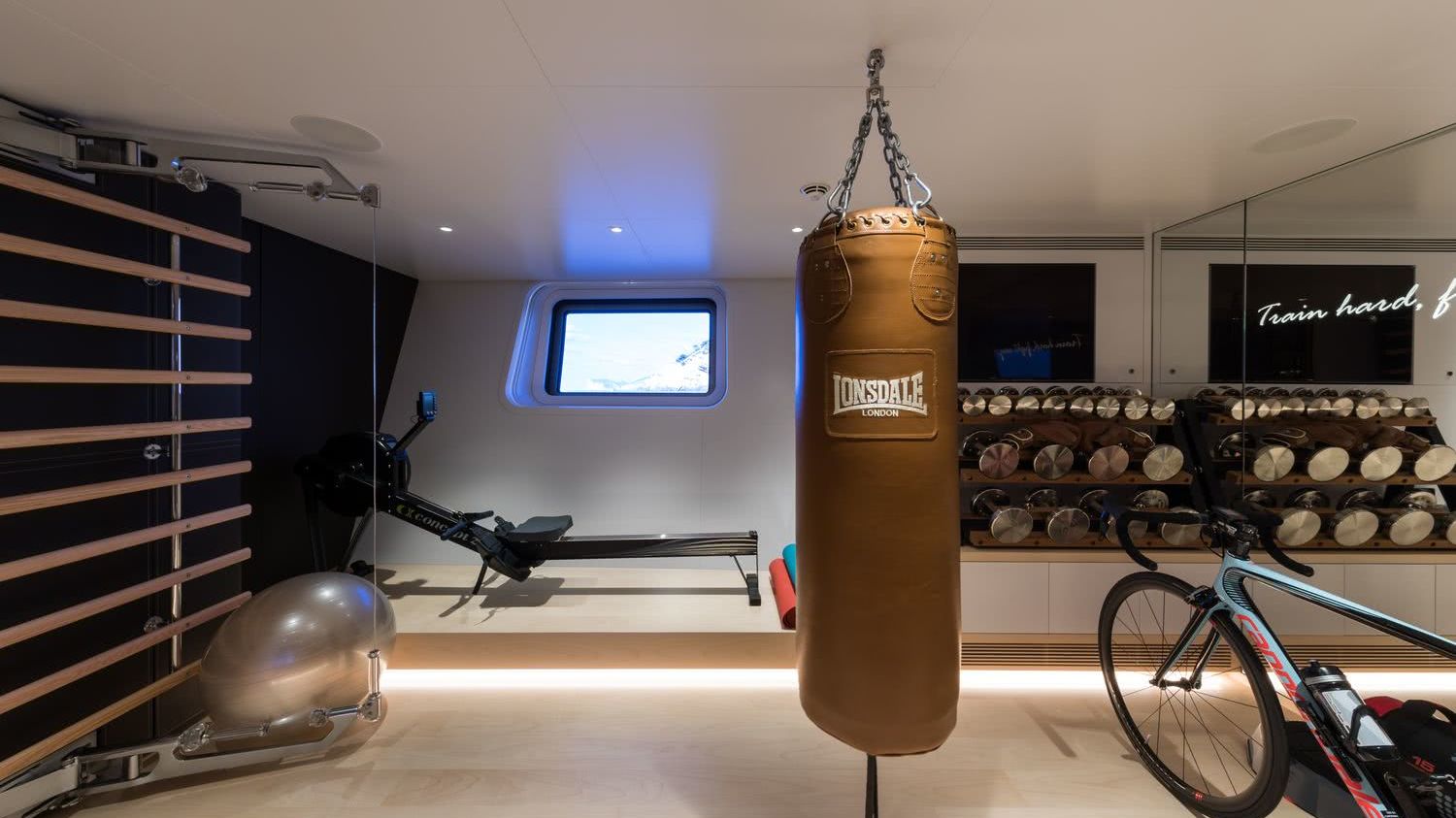 Interior Sailing Yacht Ngoni Gym