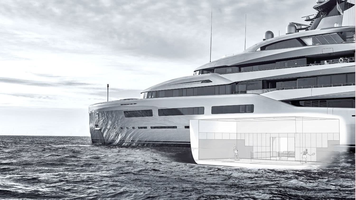 Aviva Motor Yacht with Padel Tennis Court