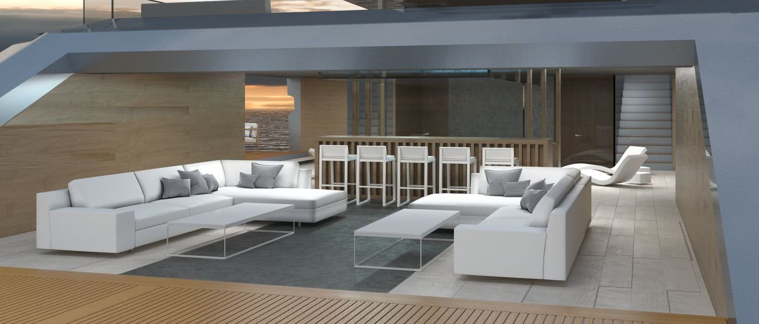 Motor Yacht Sunset Alejandro Crespo Yacht Design Interior