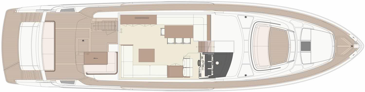 Riva 76 Perseo Motor Yacht Layout