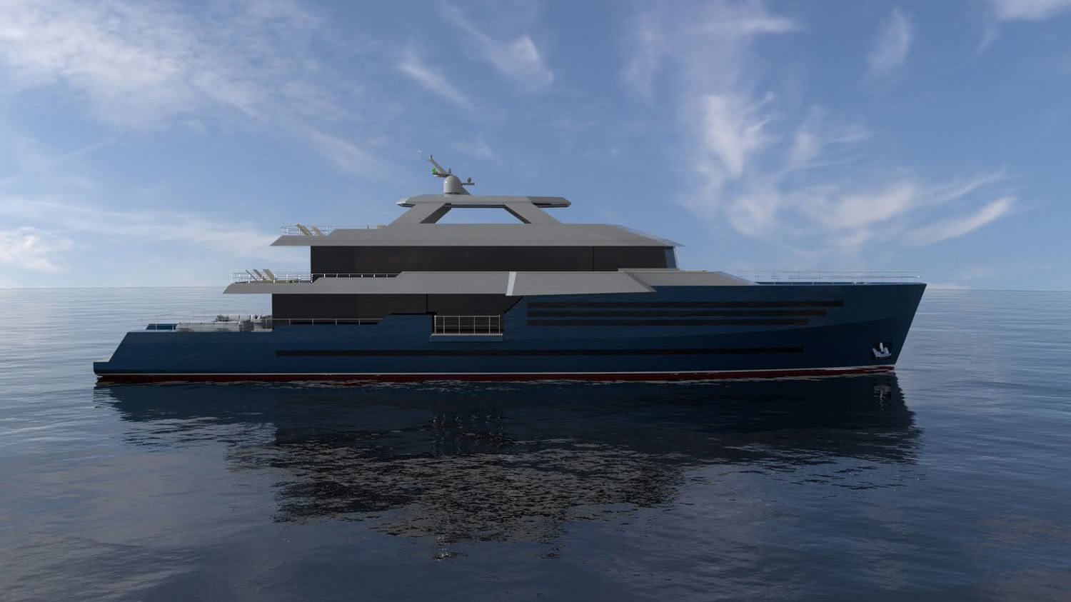 45m Motor Yacht Design Ramazan Örnek