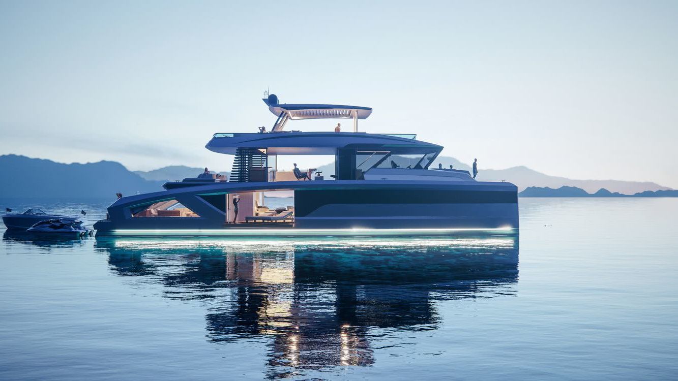 OASIS Catamaran Yacht Lazzara Ombres Architects