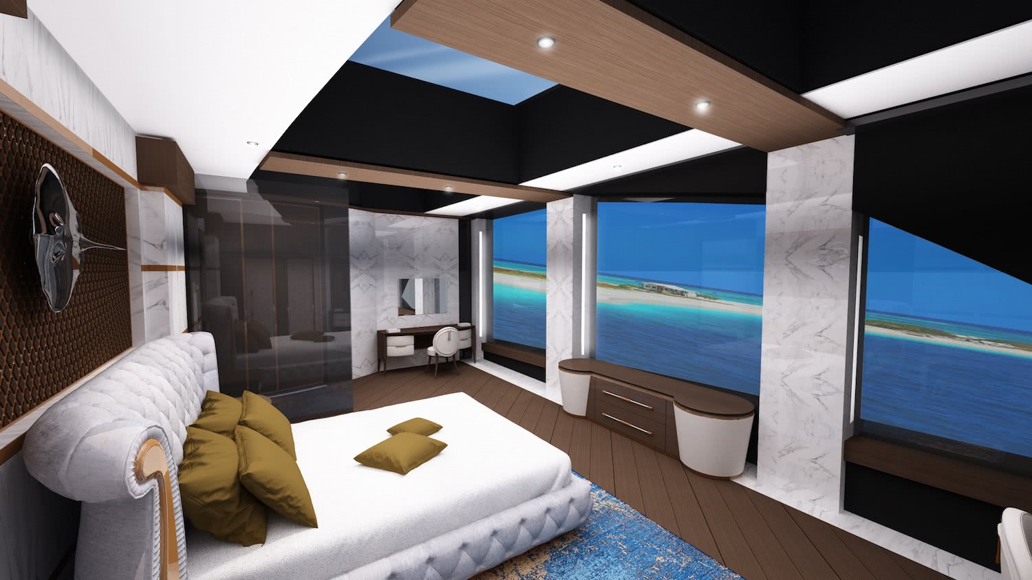 Eleuthera De Azcarate Design 100m Motor Yacht Interior