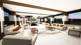 Eleuthera De Azcarate Design 100m Motor Yacht Interior
