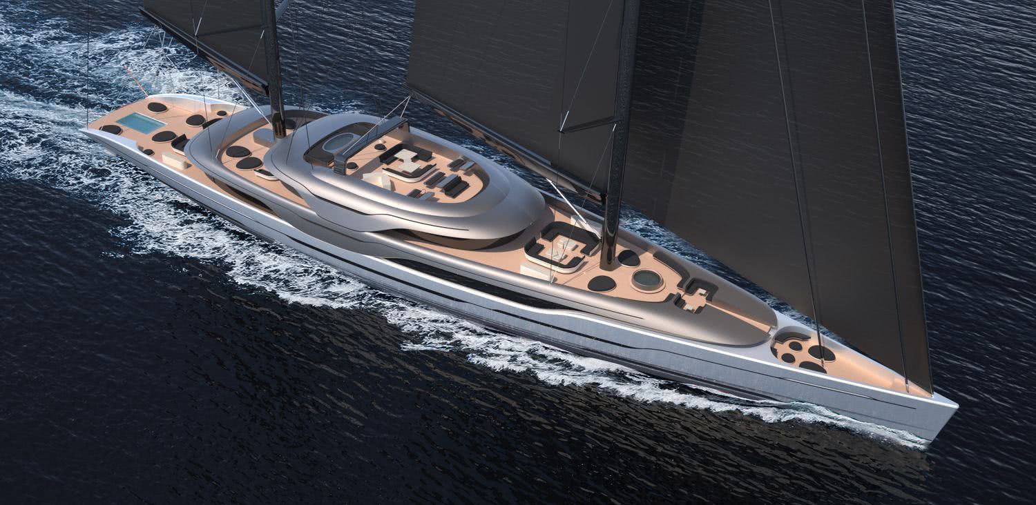 93m Sailing Yacht Ripple Van geest Yacht Design
