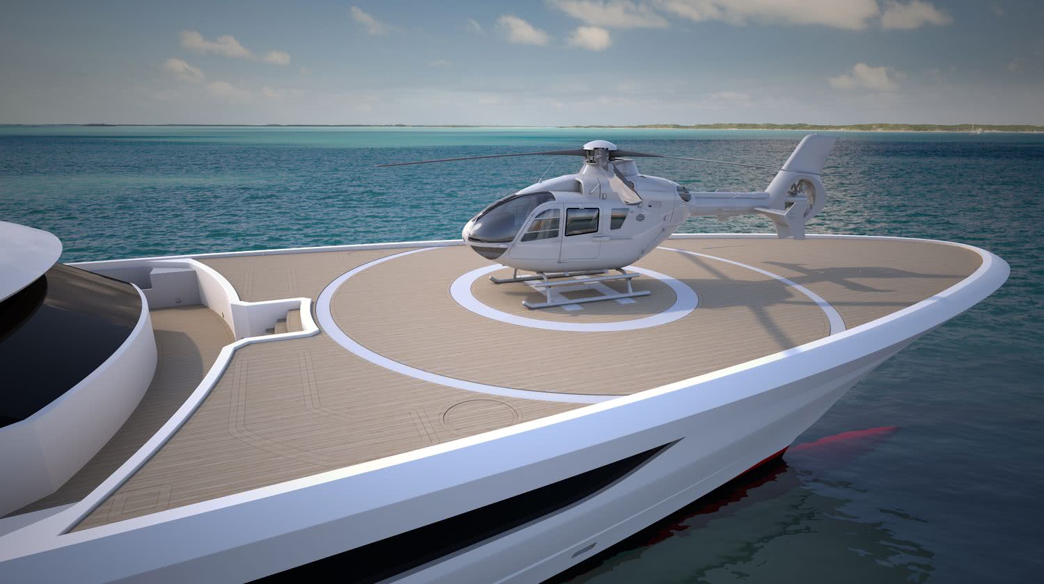 Cosmos Motor Yacht Heesen Yachts Helipad