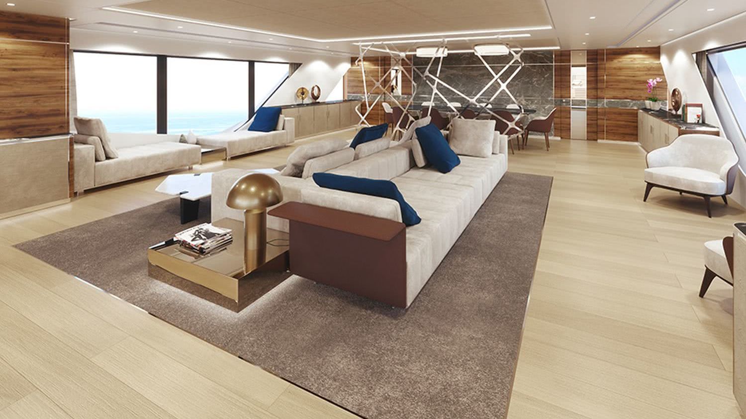 Rosetti Superyachts 52m Motor Yacht Interior Design