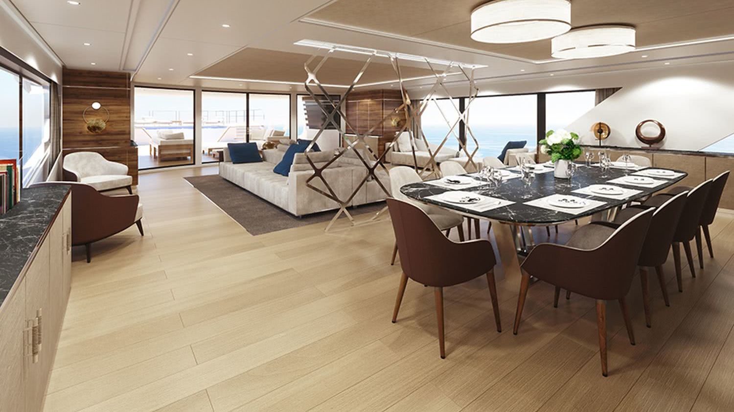 Rosetti Superyachts 52m Motor Yacht Interior Design