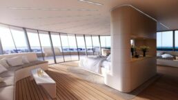SE77ANTASETTE Benetti Motor Yacht Interior Design