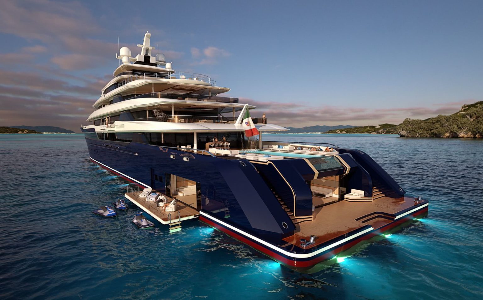 Columbus Classic 120m Motor Yacht a Hydrotec Design