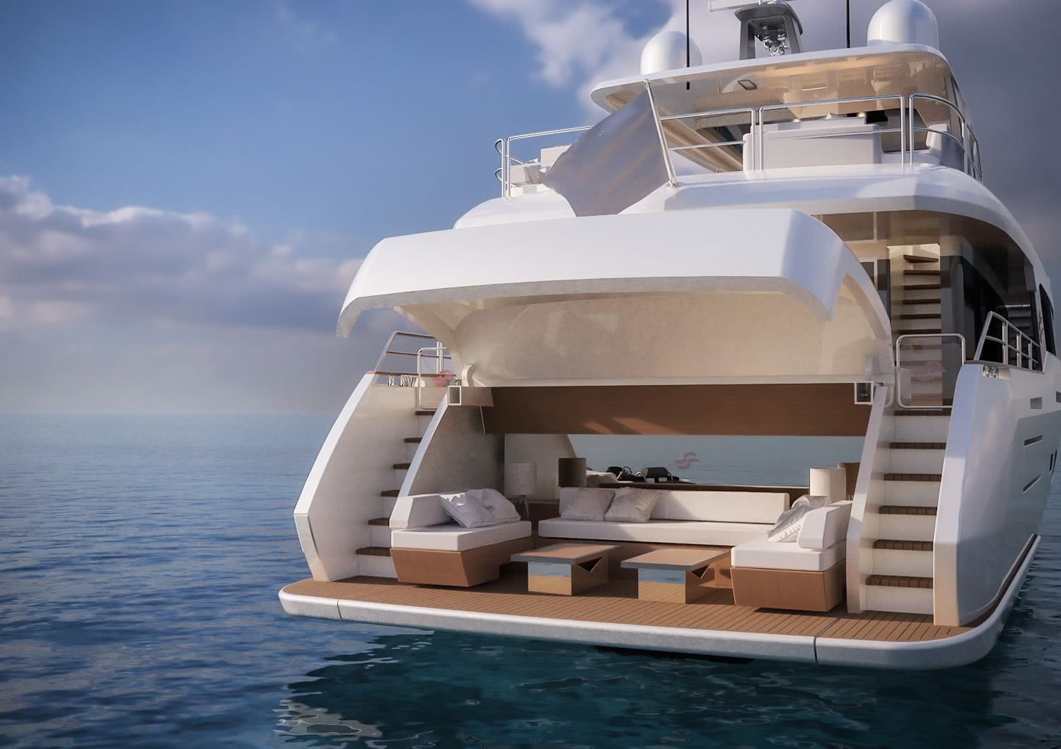 Sirena 88 Motor Yacht Beach Club