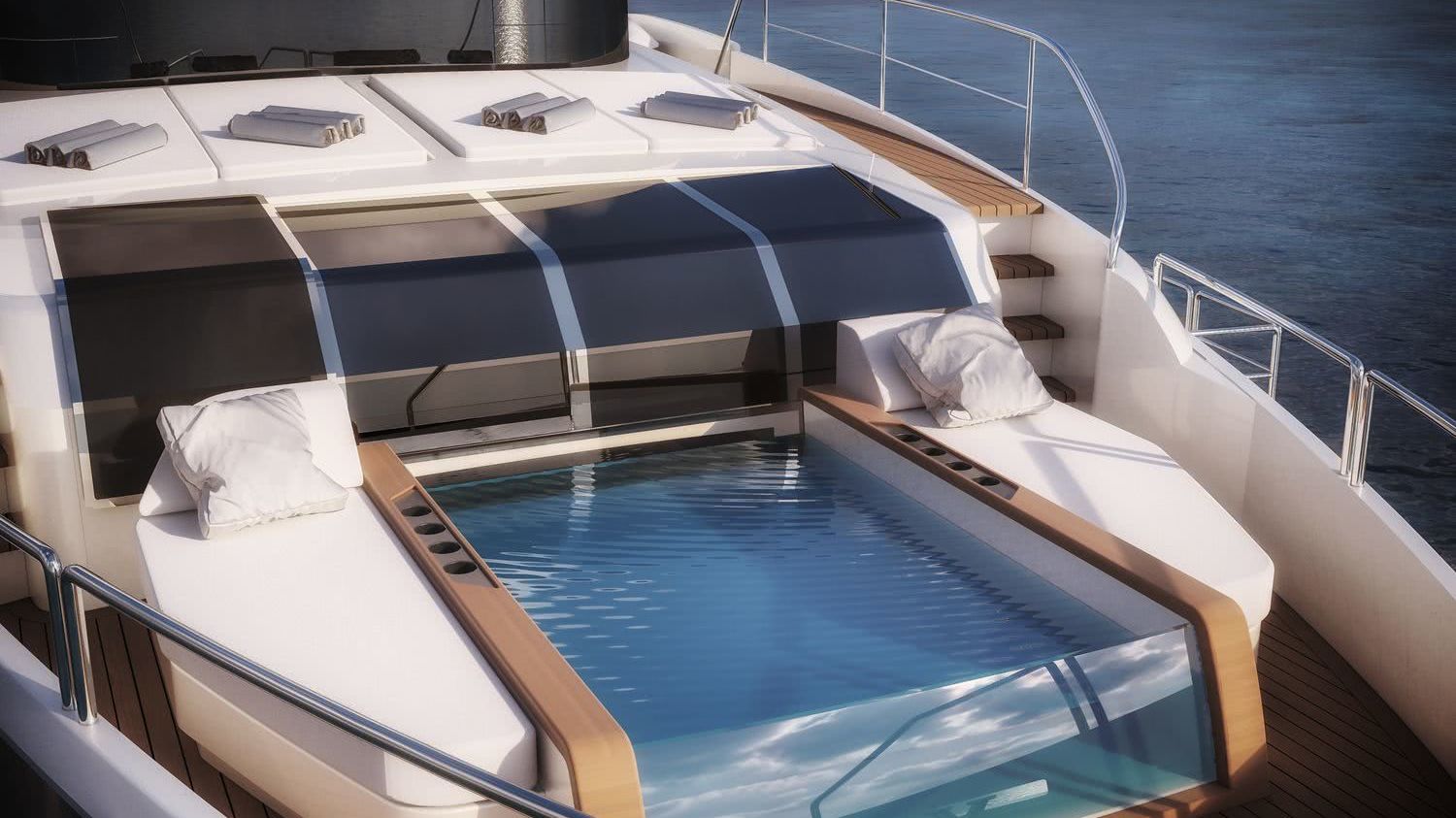 Sirena 88 Motor Yacht Pool