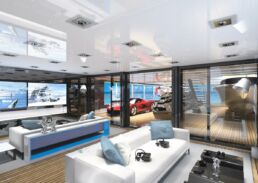 80m Hybrid Explorer Yacht Gill Schmid Design Interior