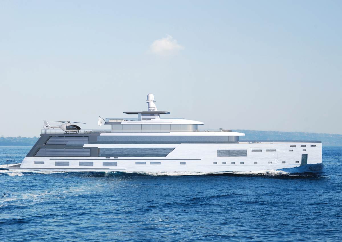 80m Hybrid Explorer Yacht Gill Schmid Design