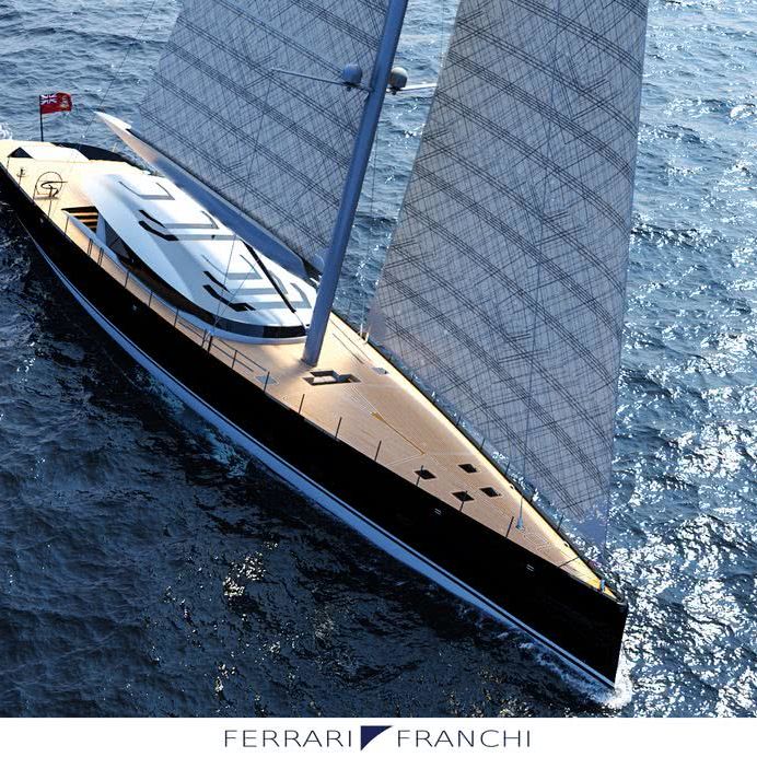 50m Sailing yacht Marco Ferrari Alberto Franchi