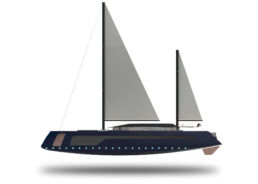 Longitudinalis Julien Cadro Sailing Yacht Concept