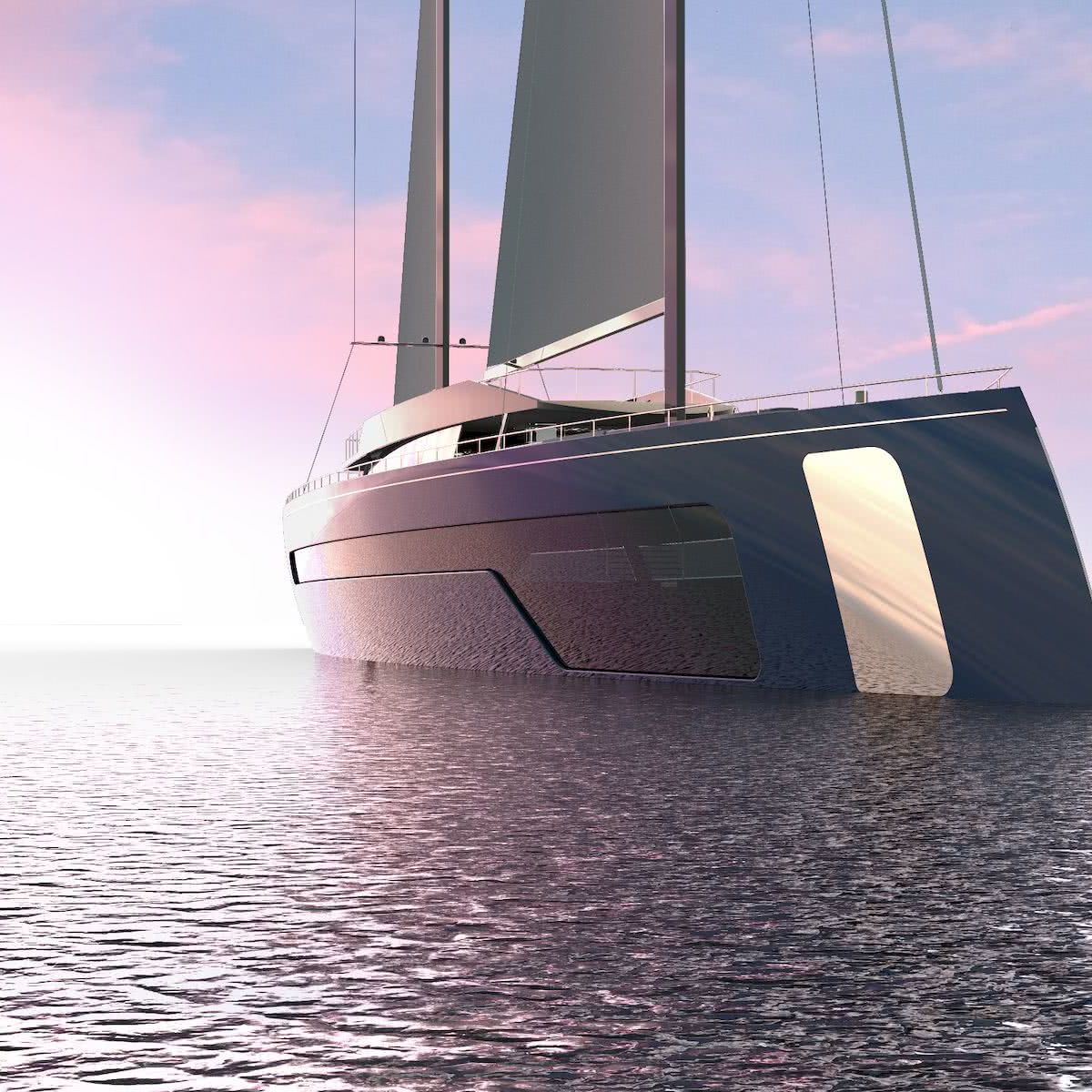 Longitudinalis Julien Cadro Sailing Yacht Concept