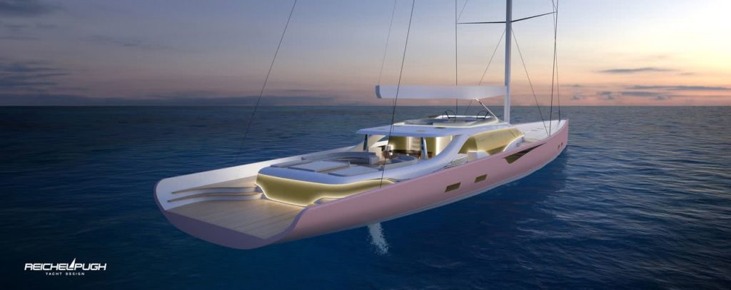 55m Sailing Yacht Design with Flybridge by Reichel/Pugh