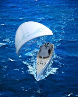 SkySails Kite Red Yacht Design