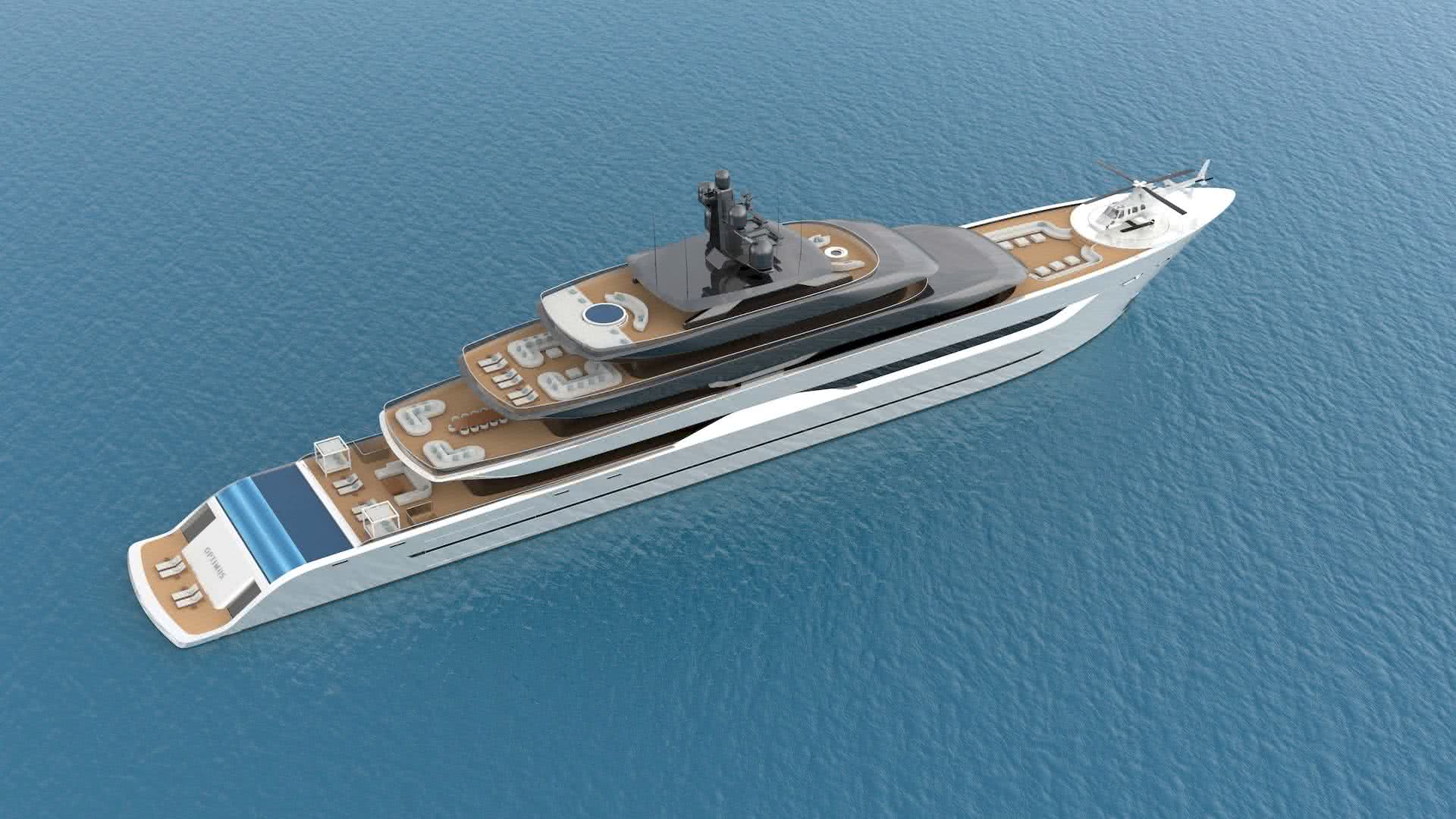 100m Yacht Design Optimus Hartform Design