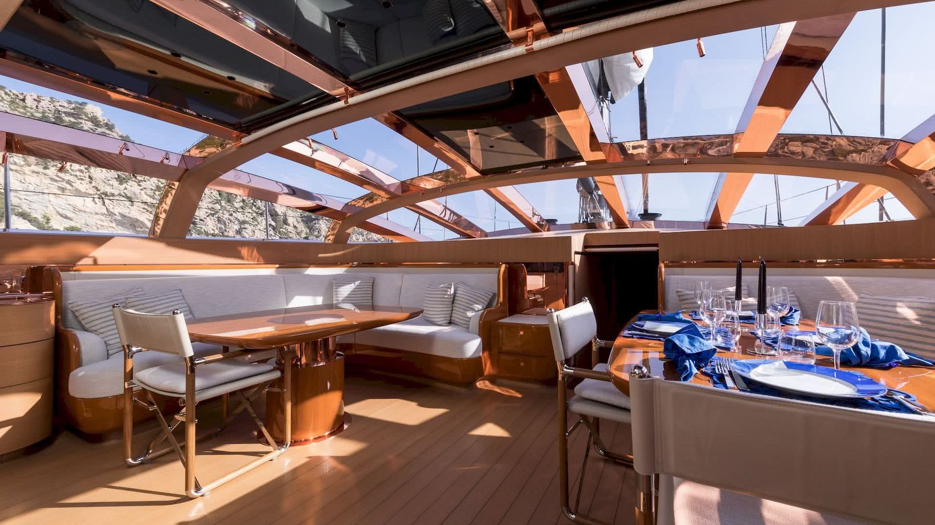 Ribelle Yacht Vitters Interior Deck Salon Remi Tessier