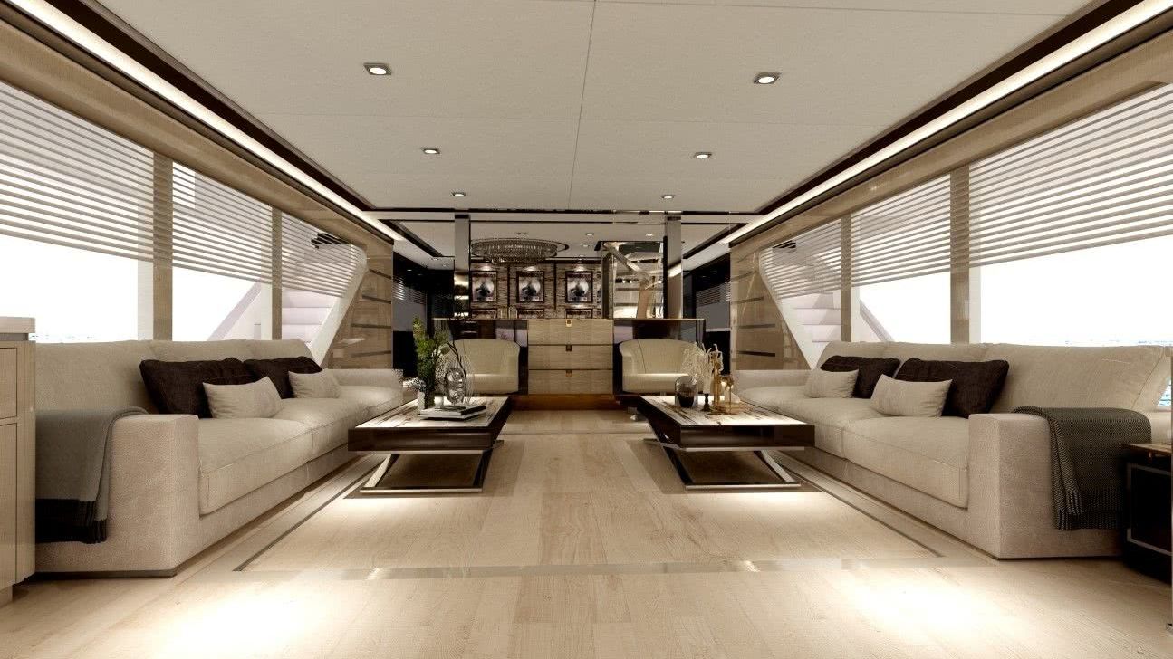 Bering 106 Motor Yacht Interior