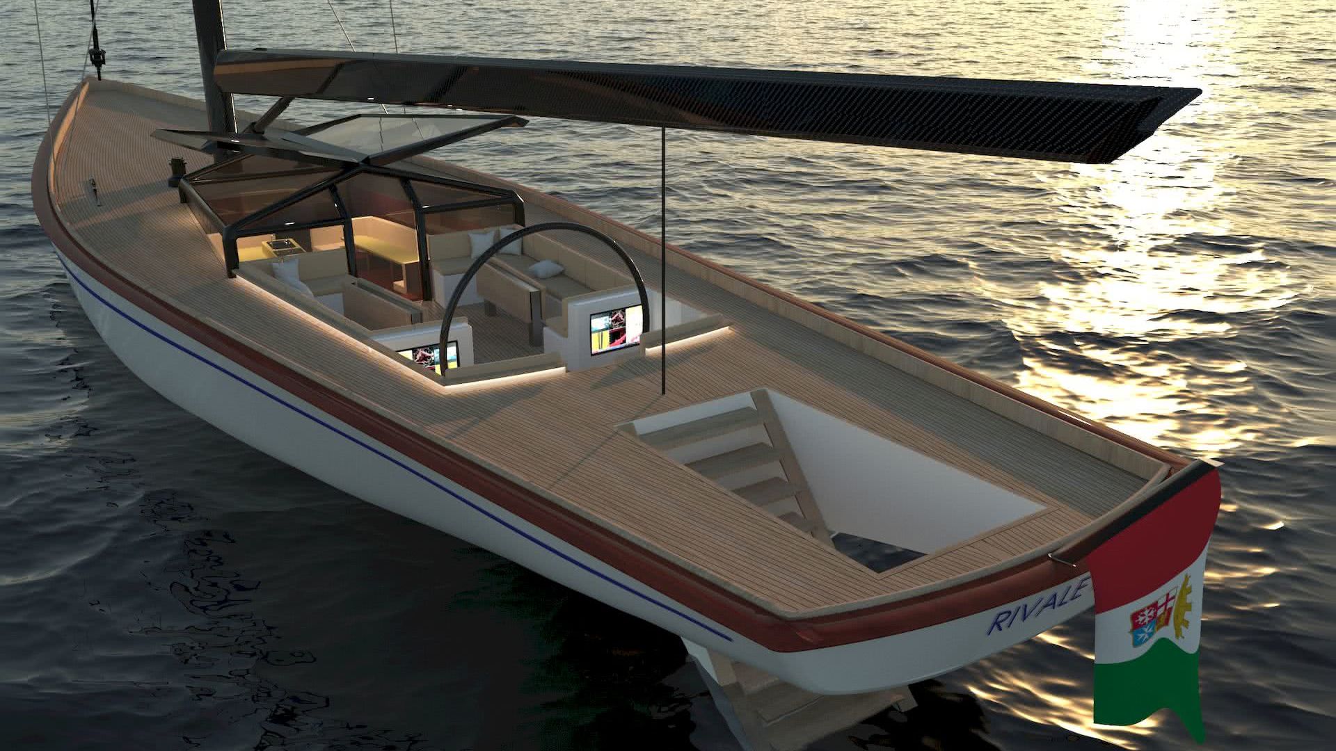 Modern Classic Sailing Yacht Valerio Rivellini