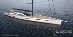 50m Sailing Yacht Concept Van Geest Design Rob Doyle