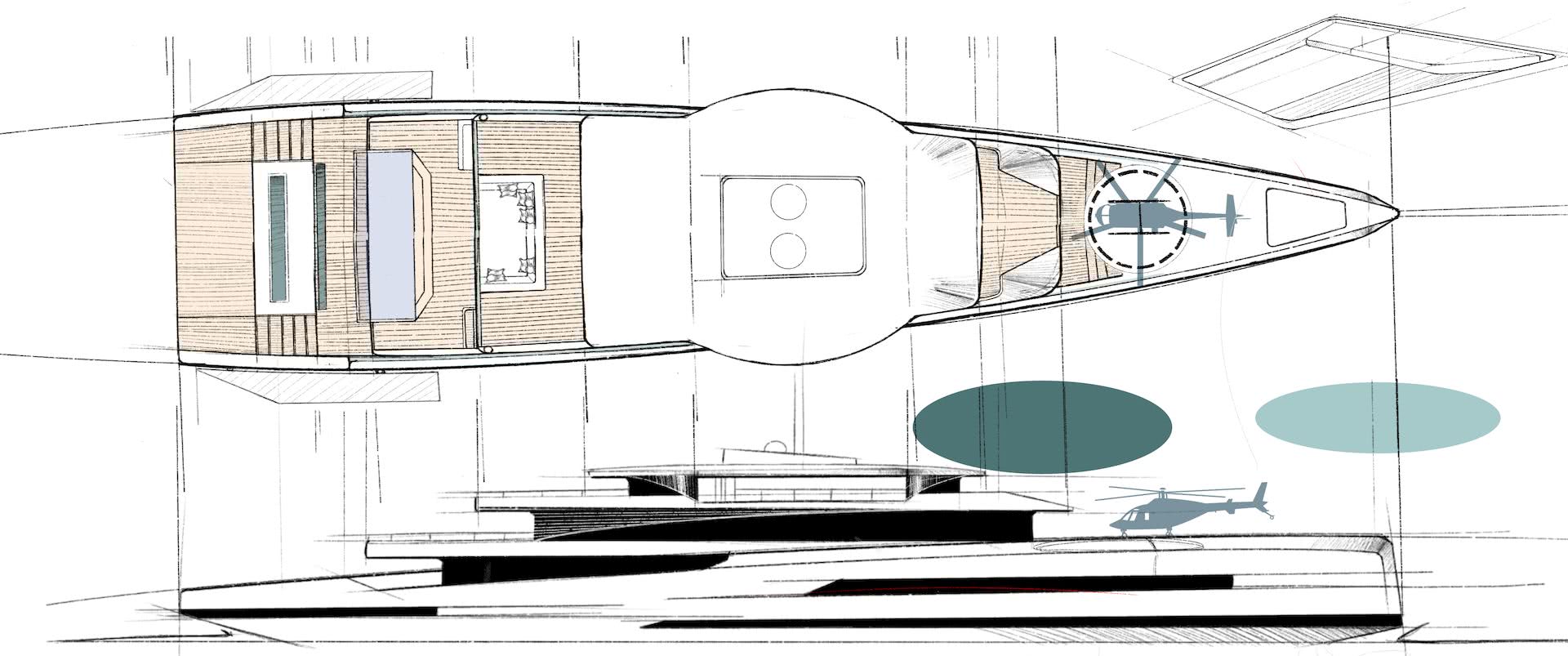 75m Hybrid Yacht Bravo Yacht Design Group