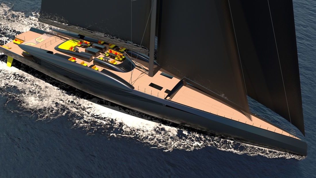 63m Sailing Yacht FURY by Van Geest Design and RDD