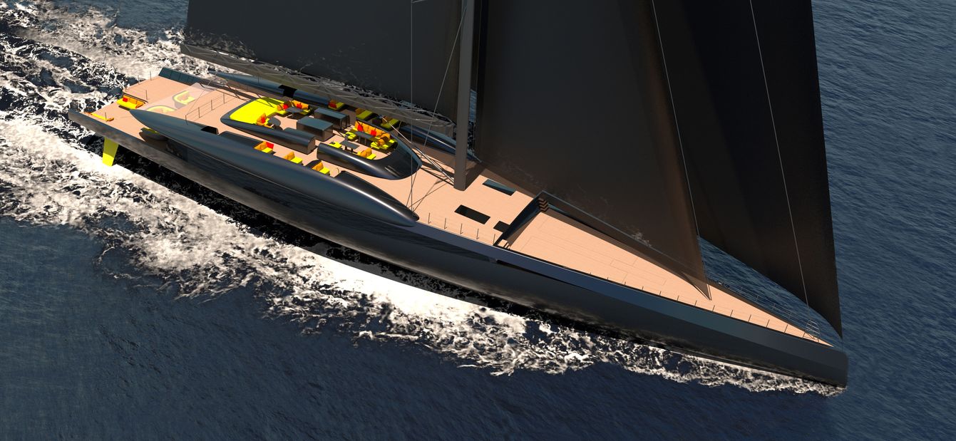 63m Sailing Yacht FURY by Van Geest Design and RDD