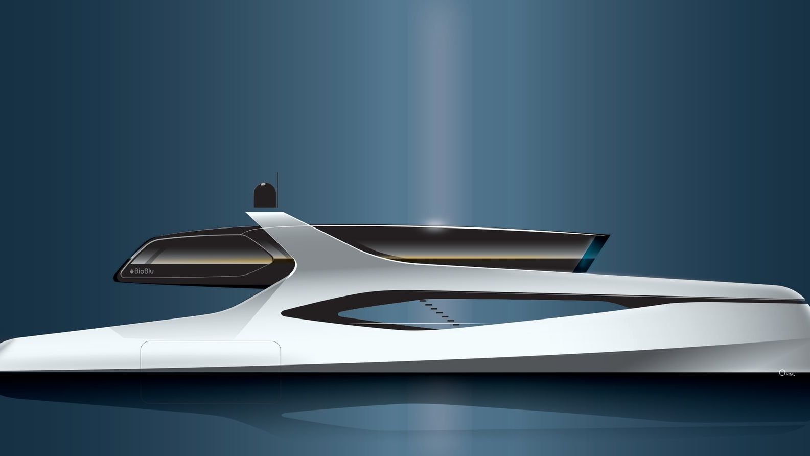 40m Motor Yacht BioBlu Onital Studio