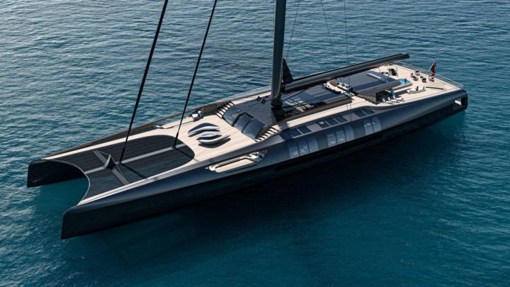 mm751 - 75m Sailing Catamaran by Malcolm McKeon Yacht Design