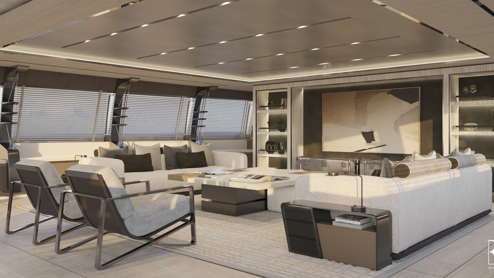 60m Sailing Yacht Philippe Briand Interior Design