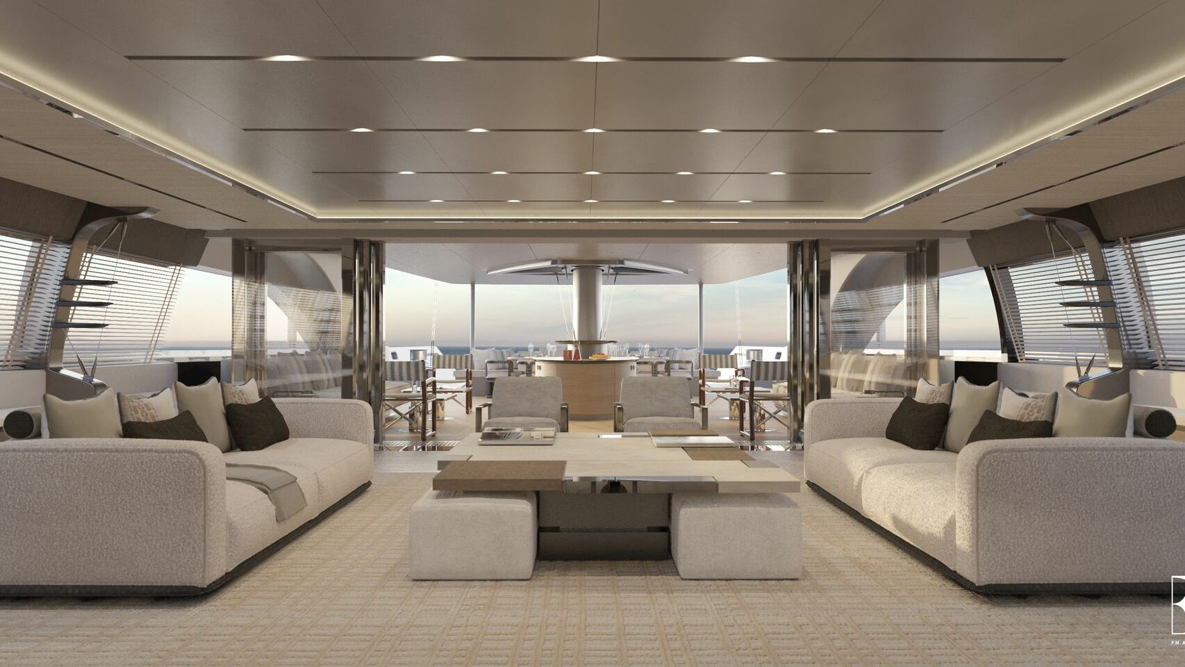 60m Sailing Yacht Philippe Briand Interior Design