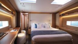 WallyWind110 Luxurious yacht bedroom with skylight