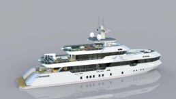 40m Explorer Yacht Abdulbaki Senol. Luxury yacht in modern design