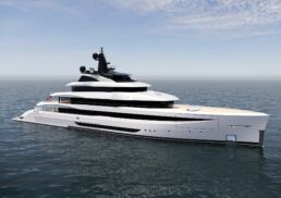 CRN Project 146. Luxury yacht sailing on ocean